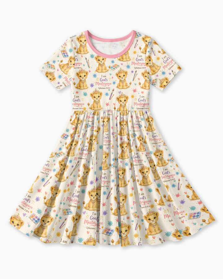 I Am God's Masterpiece Bamboo Twirl Dress