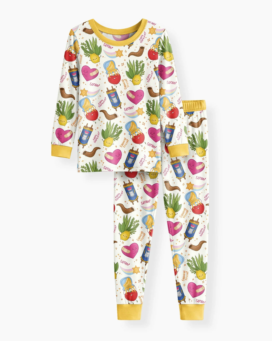 Conjunto de pijama de dos piezas de bambú de manga larga