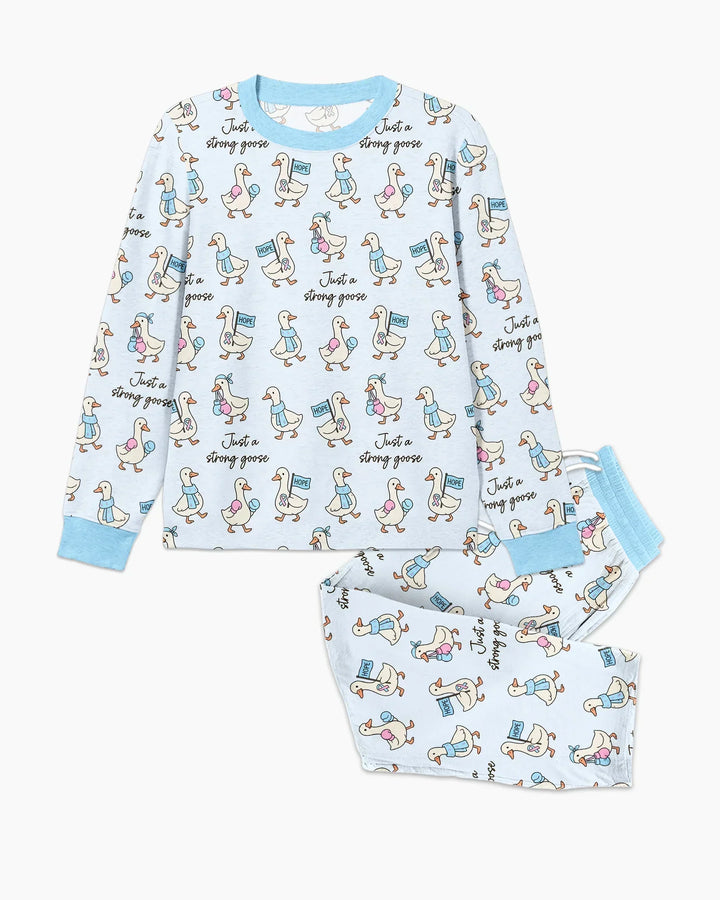 Strong Infertility Fighter Goose  Bamboo Men's Pajama Set
