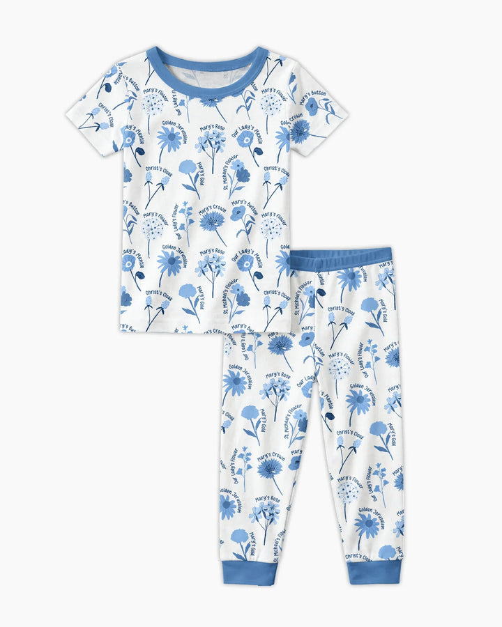 Mary's Garden Bamboo Two Piece Short Sleeve Pajama Set