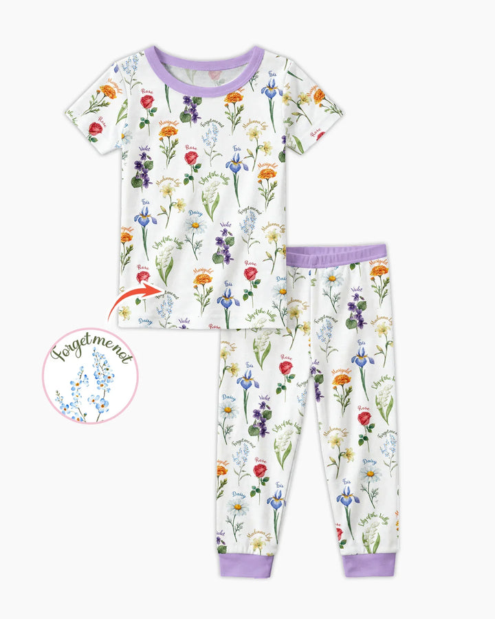 Marian Garden Bamboo Two Piece Short Sleeve Pajama Set