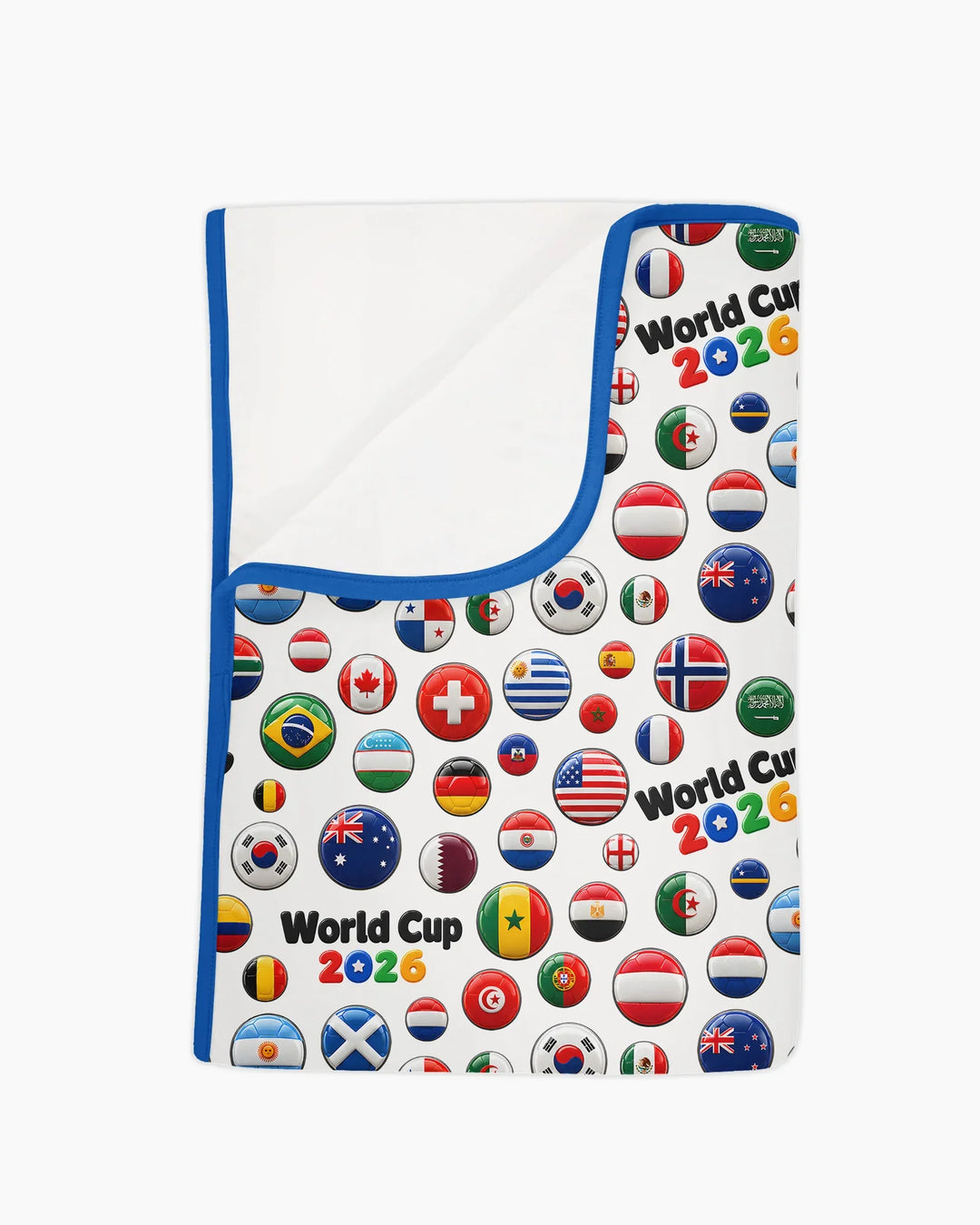 Soccer Cup All Country Balls Bamboo Blanket