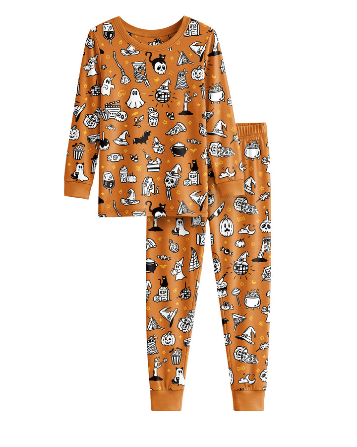 Spooky Season Bamboo Two Piece Long Sleeve Pajama Set