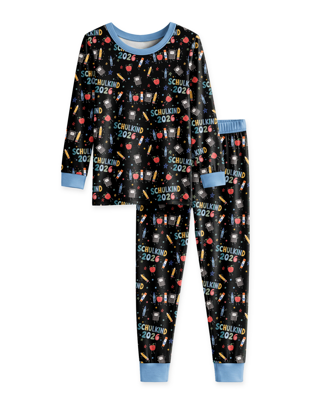 Conjunto de pijama de dos piezas de bambú de manga larga