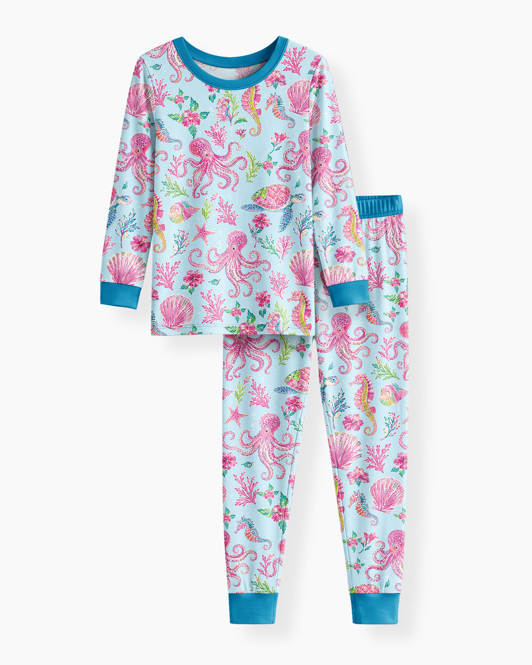 Preppy Palm Beach Bamboo Two Piece Long Sleeve Pajama Set