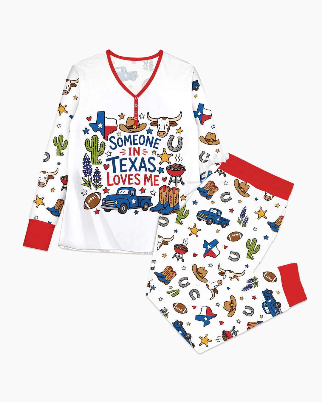 Someone in Texas Loves Me Bamboo Women Pajama Set