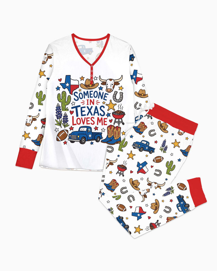 Someone in Texas Loves Me Bamboo Women Pajama Set
