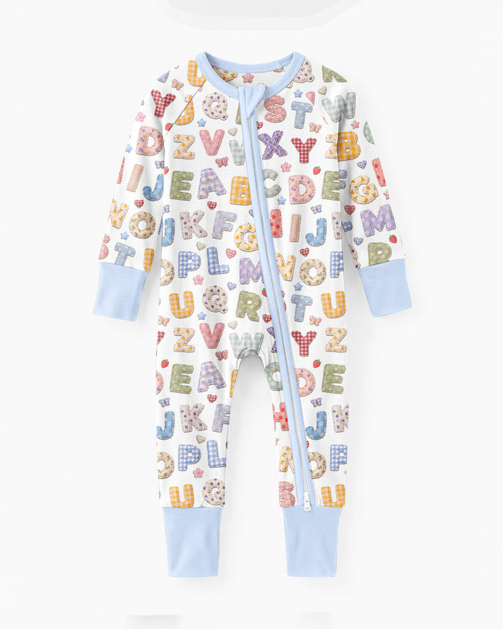 Fabric Alphabet Letters Bamboo Convertible Zippy