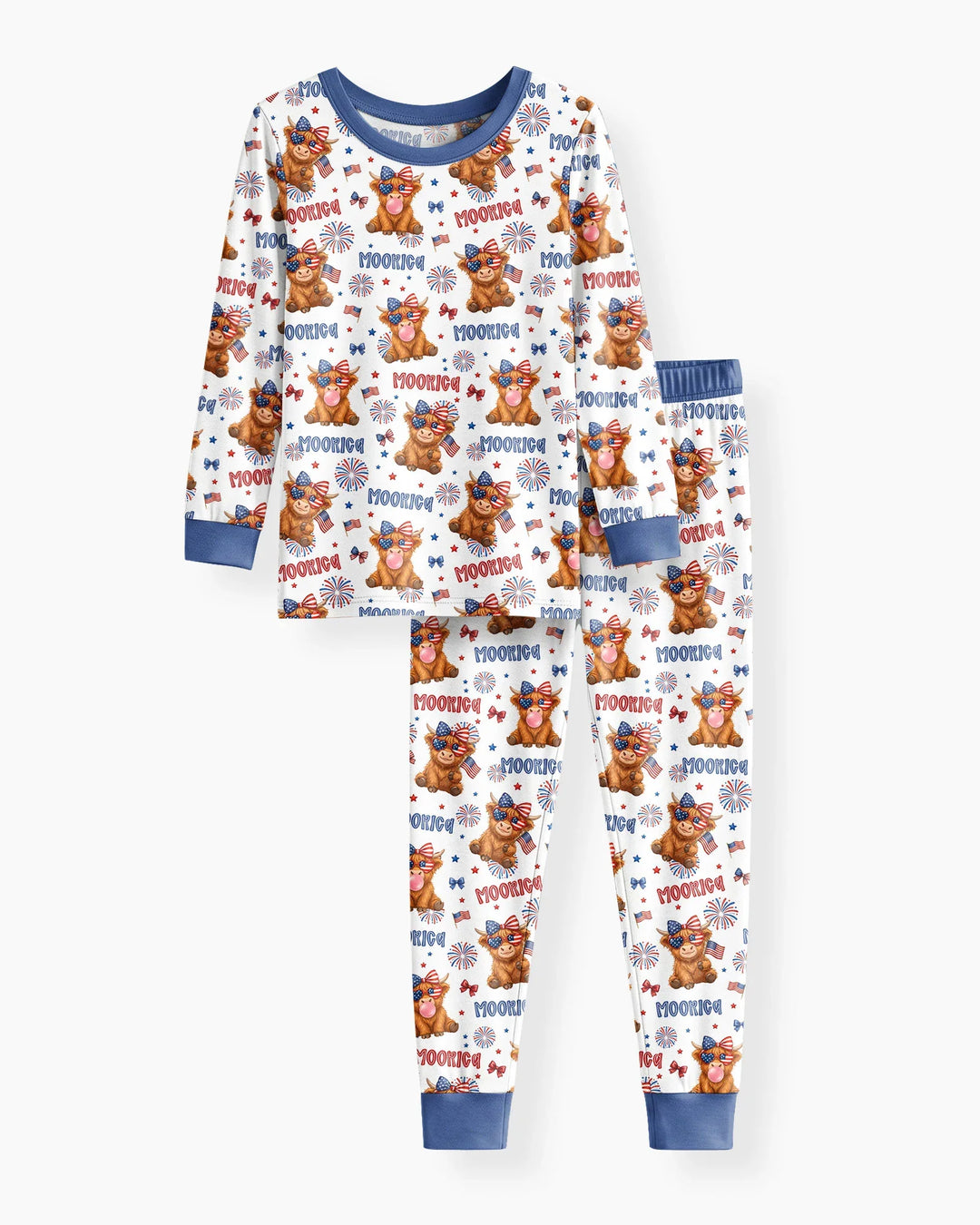 Conjunto de pijama de dos piezas de bambú de manga larga
