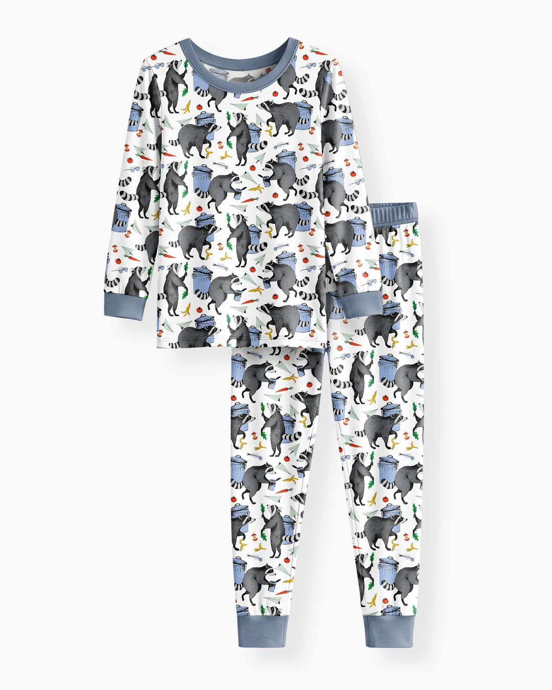 Trash Panda Adventures Bamboo Two Piece Long Sleeve Pajama Set