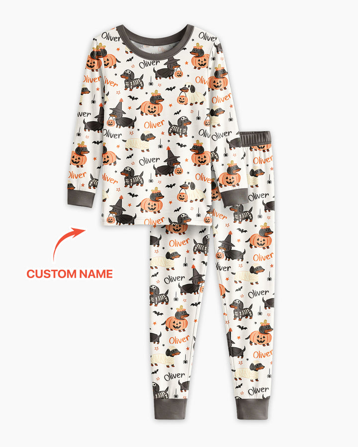 Conjunto de pijama de dos piezas de bambú con mangas largas, plantilla PERSONALIZADA