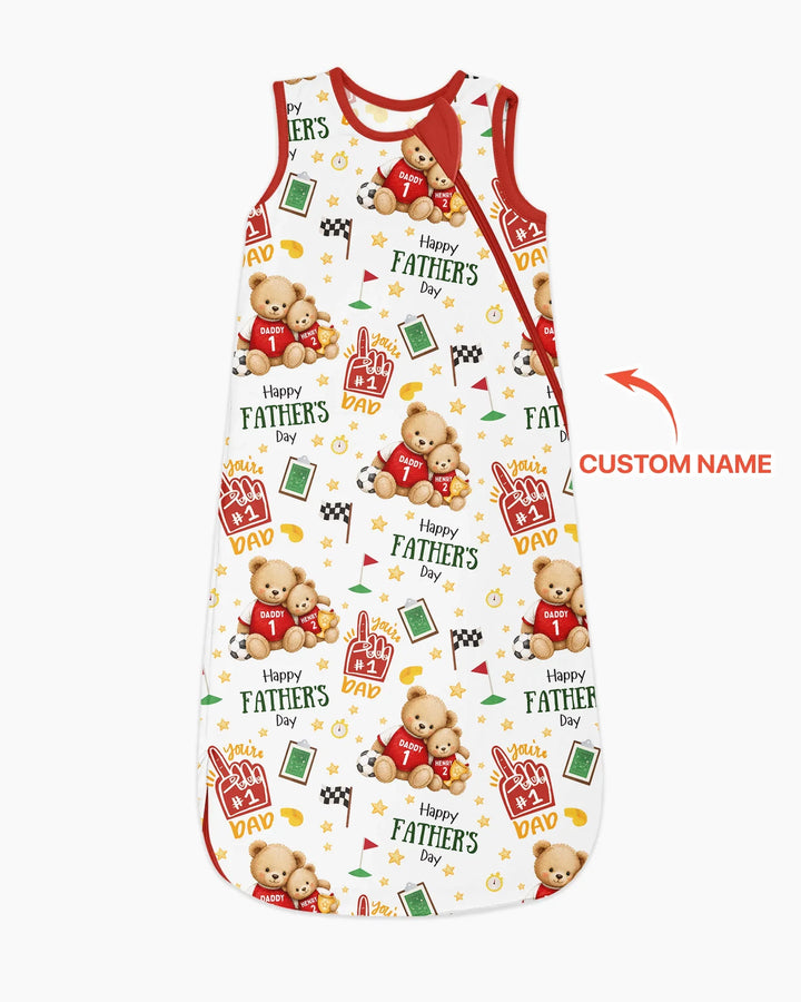 You're #1 Dad Daddy & Me Matching Bamboo Sleep Bag