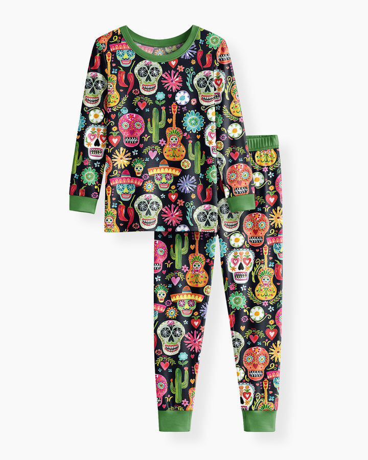 Mi Calaverita Bamboo Two Piece Long Sleeve Pajama Set