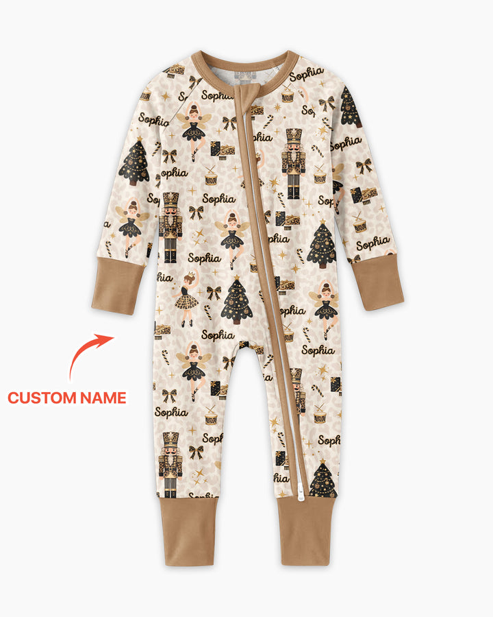 Custom Name Leopard Nutcracker Era Bamboo Convertible Zippy
