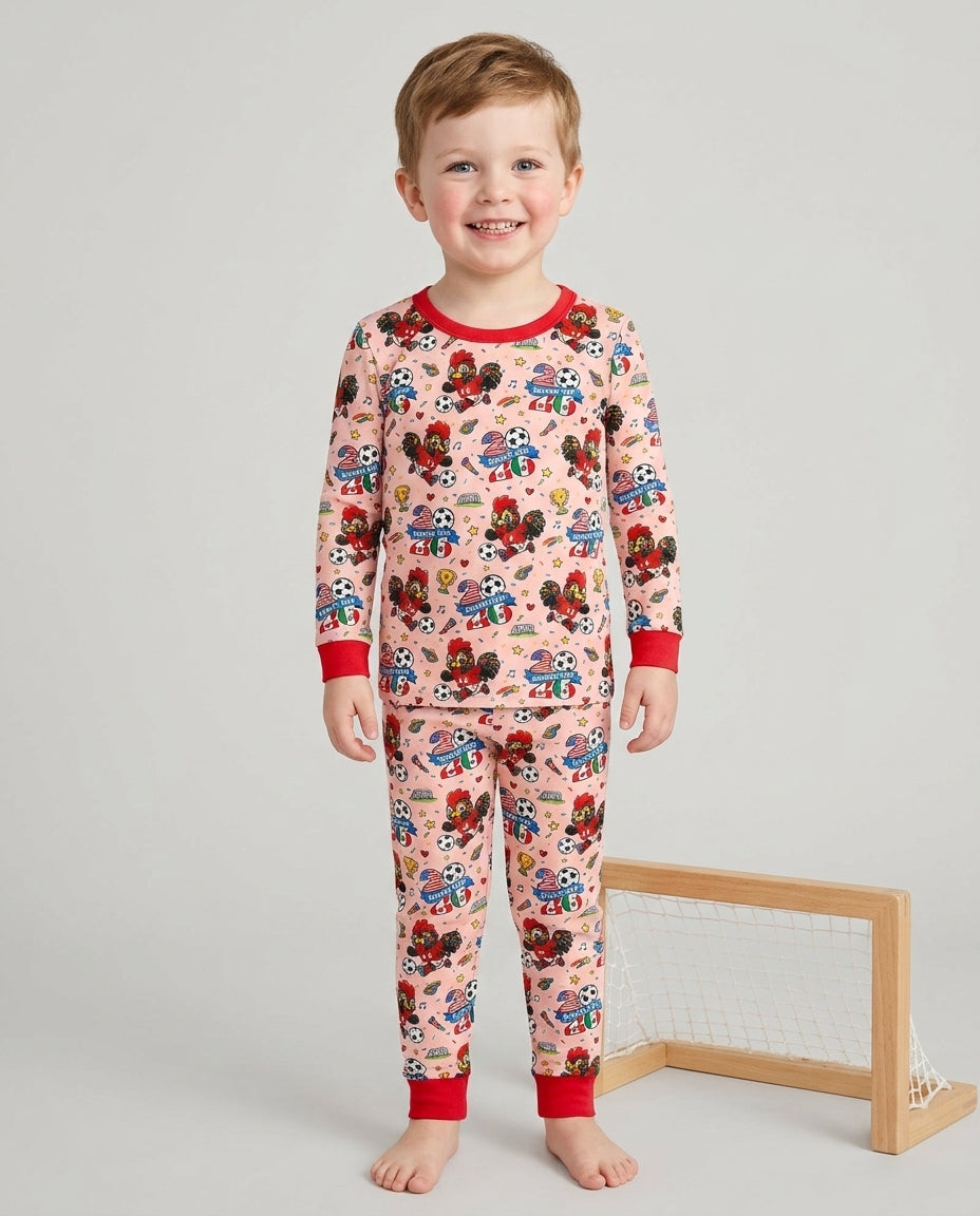 Conjunto de pijama de dos piezas de bambú con mangas largas, plantilla PERSONALIZADA