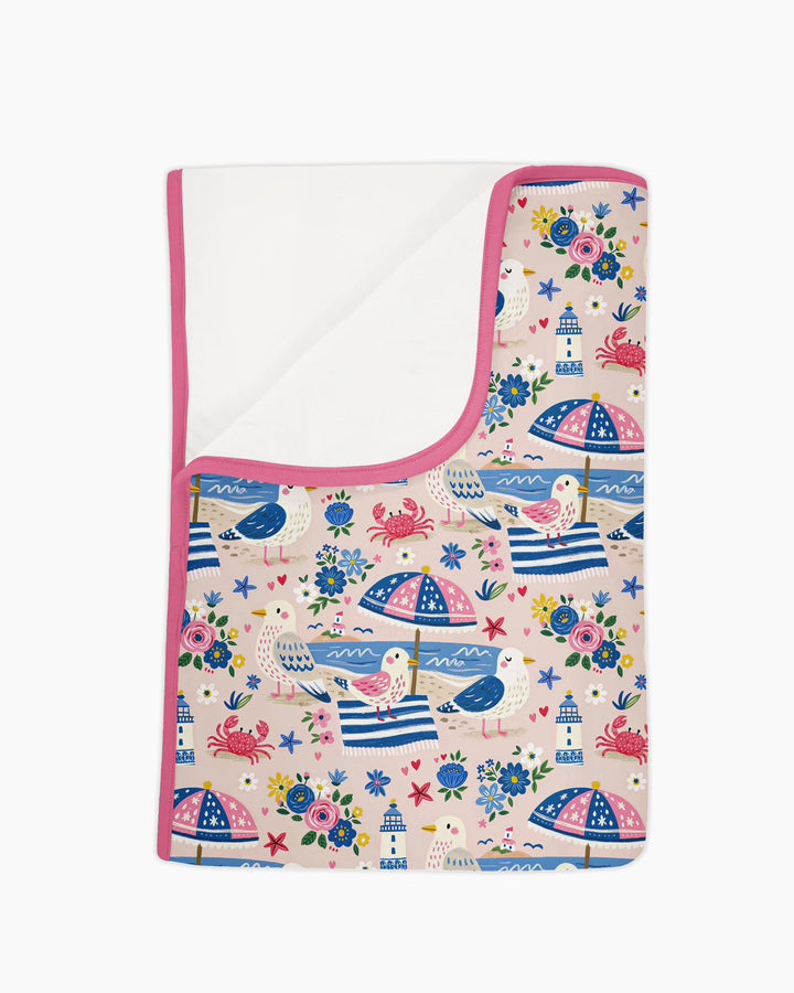 A Day At The Shore Bamboo Blanket