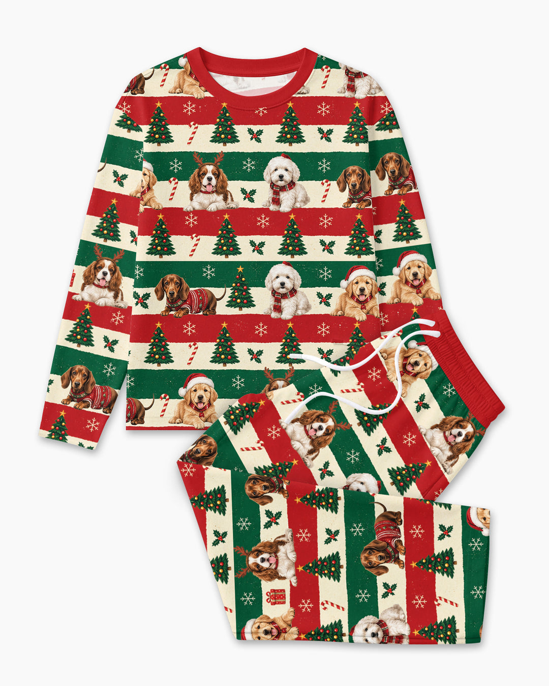 Dog Lover Christmas Bamboo Men's Pajama Set