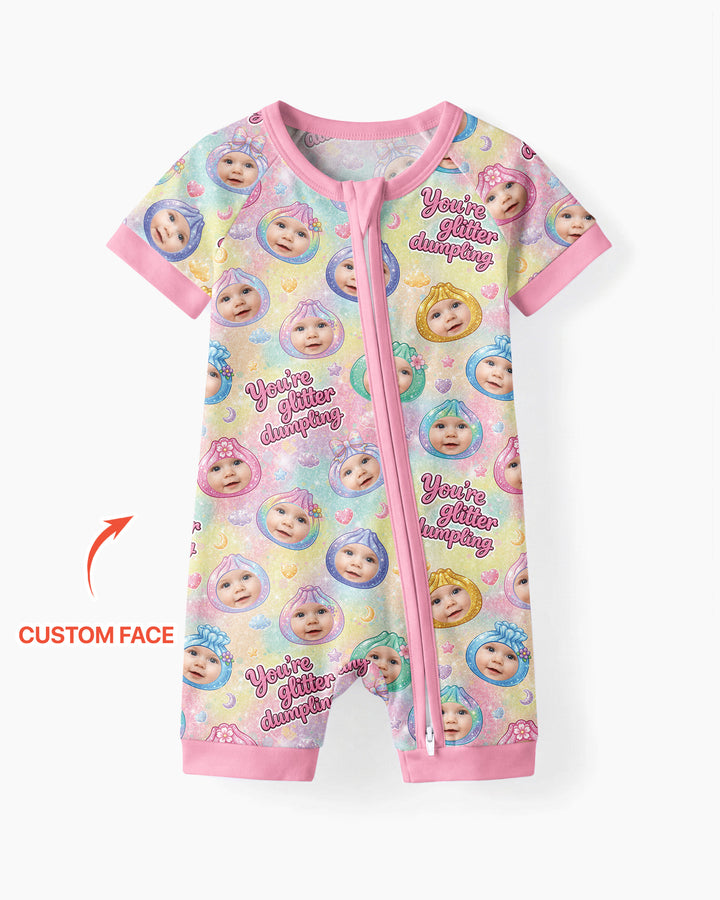 Plantilla PERSONALIZADA de Bambú Pijama Corto con Cremallera