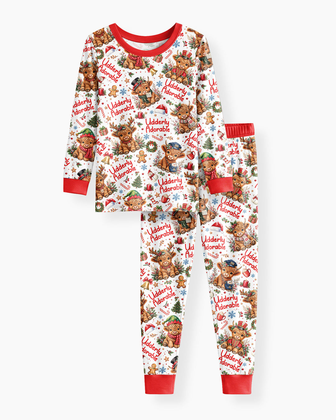 Udderly Adorable Bamboo Two Piece Long Sleeve Pajama Set