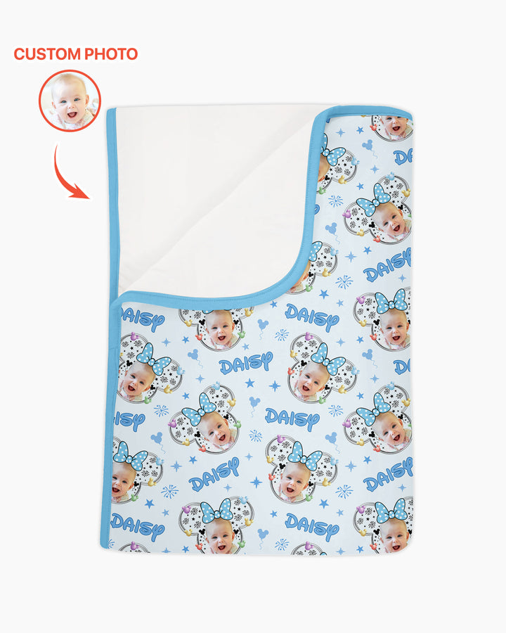 Custom Photo Little Princess Bamboo Blanket