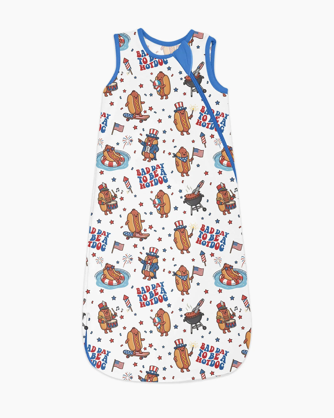 Hot Dog Patriotic Bamboo Sleep Bag