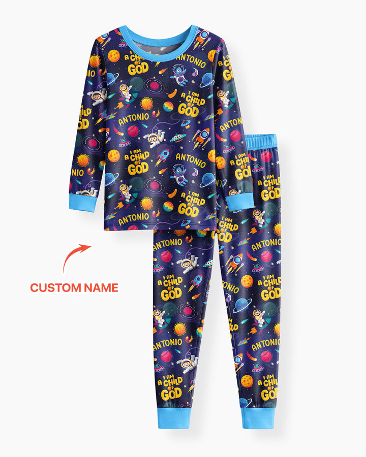Child Of God Bamboo Two Piece Long Sleeve Pajama Set