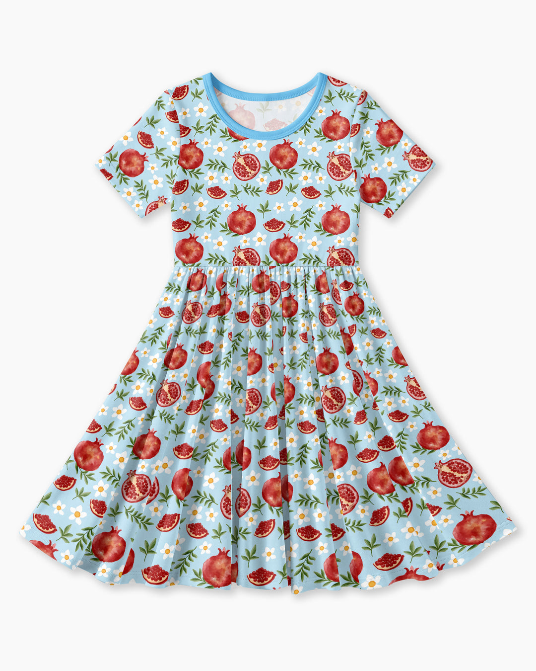 Pomegranate Garden Joy Family Matching Bamboo Twirl Dress