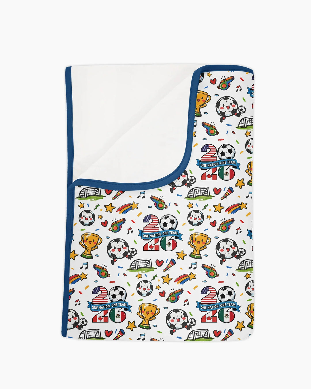 Soccer Fever 2026 Family Matching Bamboo Blanket