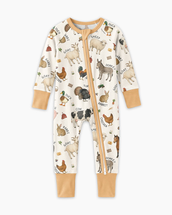 Barnyard Animals Bamboo Convertible Zippy