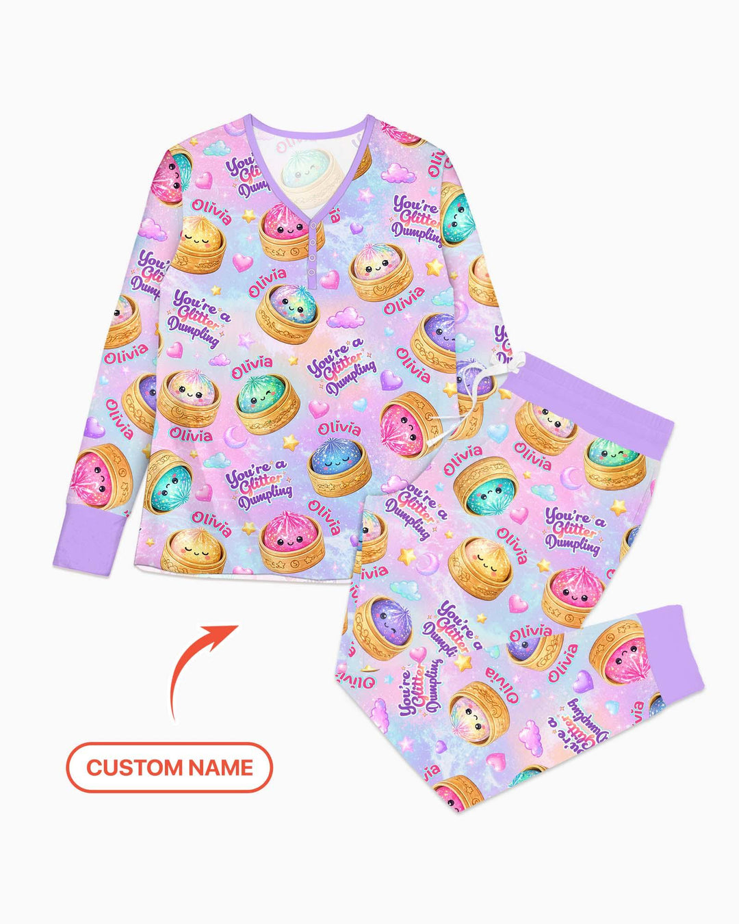 Vorlage Bambus Damen Pyjama Set