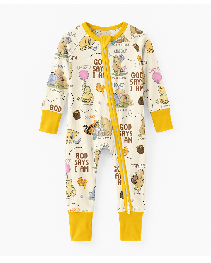 God Says I Am – Little Blessings Bamboo Convertible Zippy