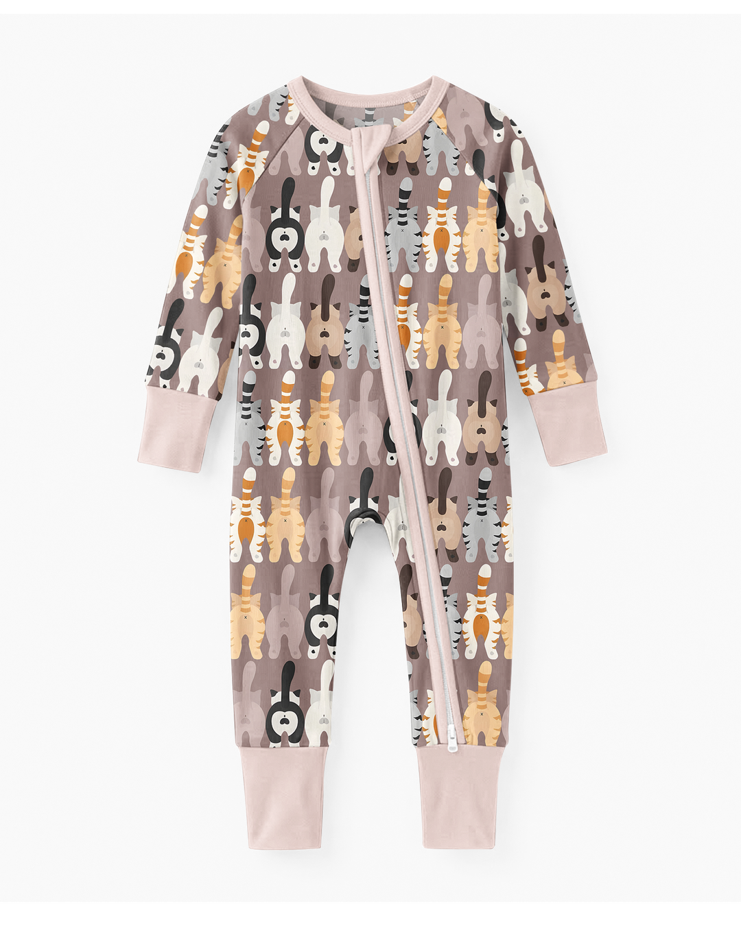 Enterizo convertible con cremallera de bambú Cheeky Tails