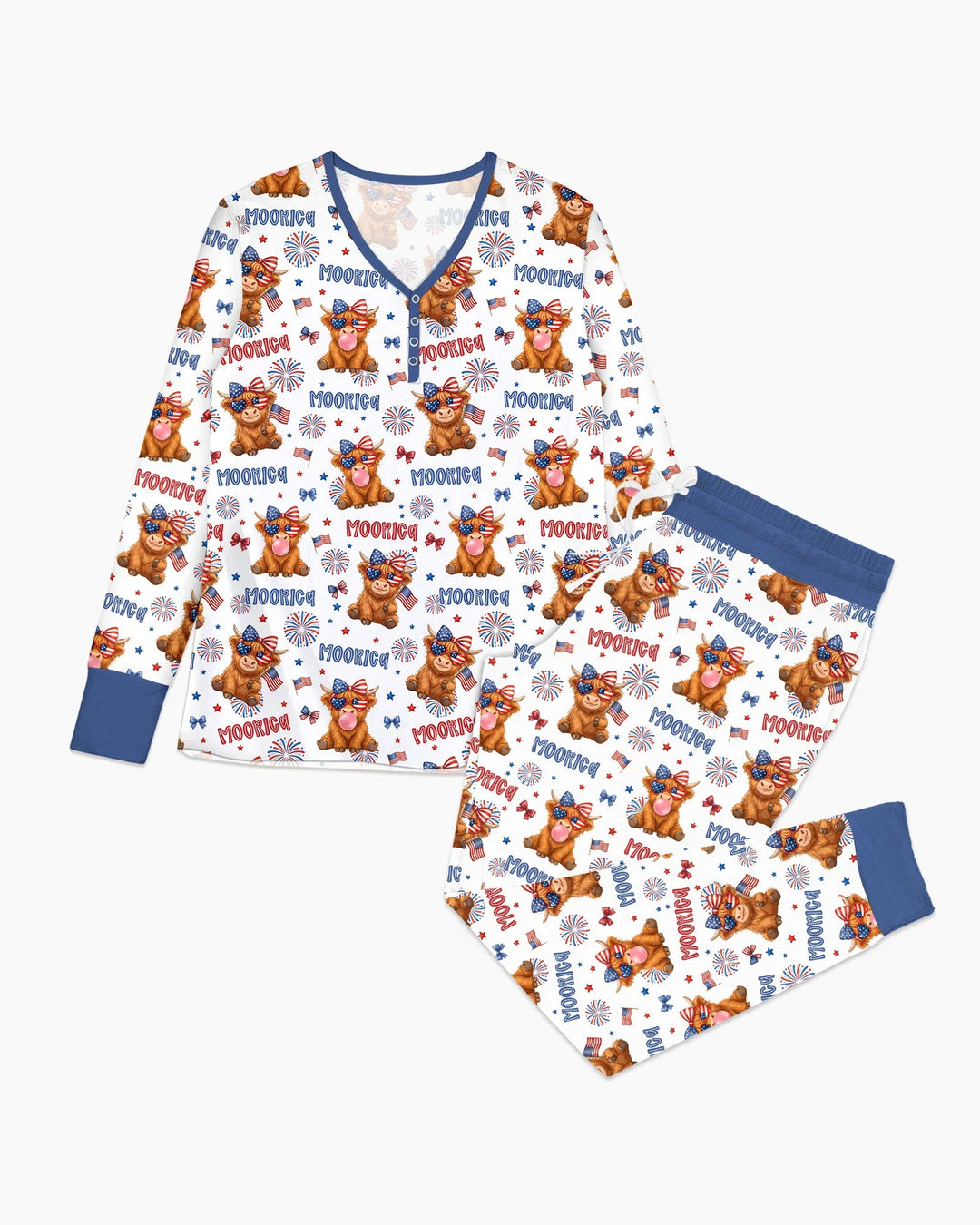 Plantilla de conjunto de pijama de mujer de bambú