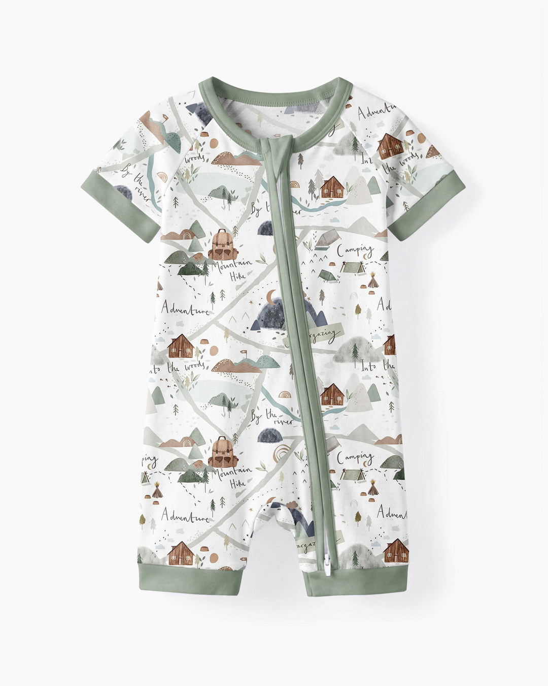 Camping Route Map Bamboo Shorty Zippy