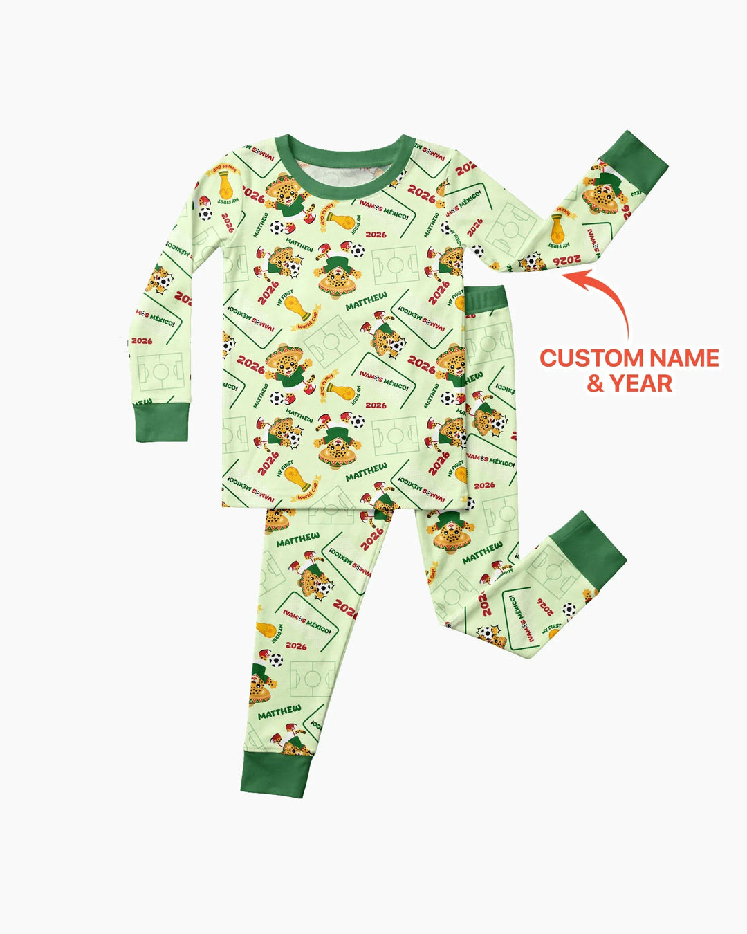 My First World Cup Bamboo Two Piece Long Sleeve Pajama Set