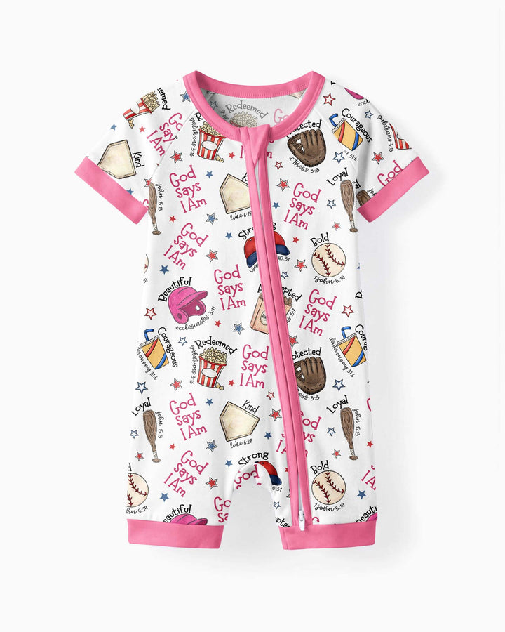 Christian Baseball Bamboo Shorty Zippy