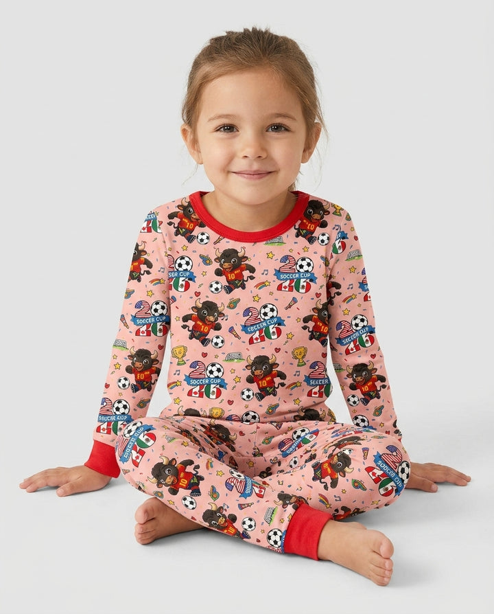 Conjunto de pijama de dos piezas de bambú con mangas largas, plantilla PERSONALIZADA