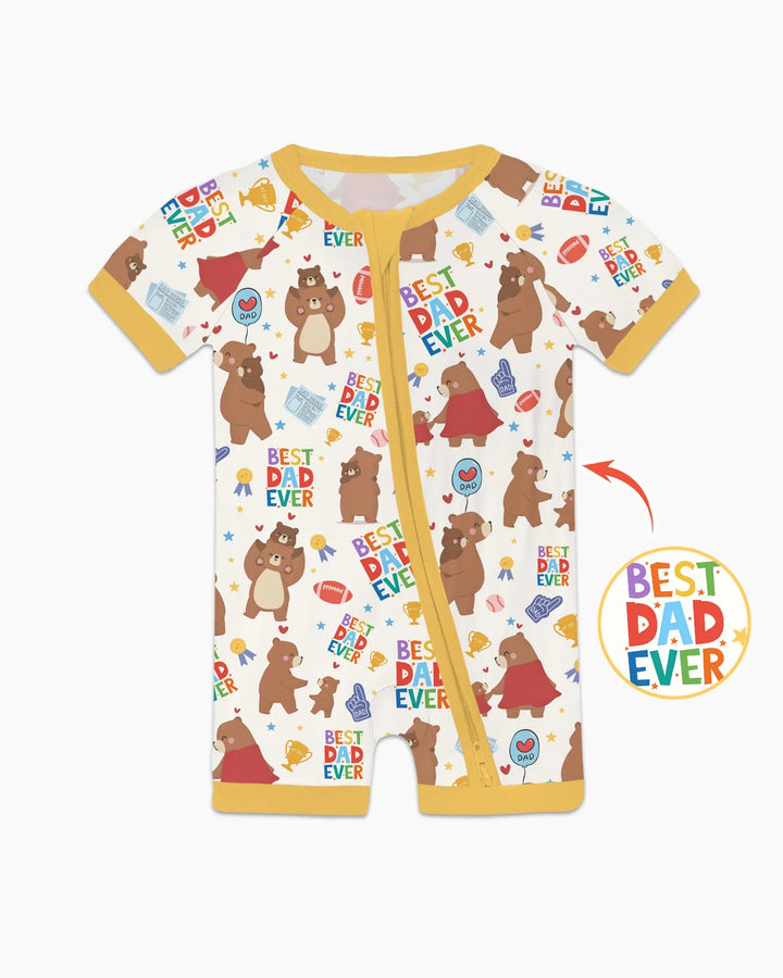 Best Daddy Bear Ever Family Matching Bamboo Shorty Zippy