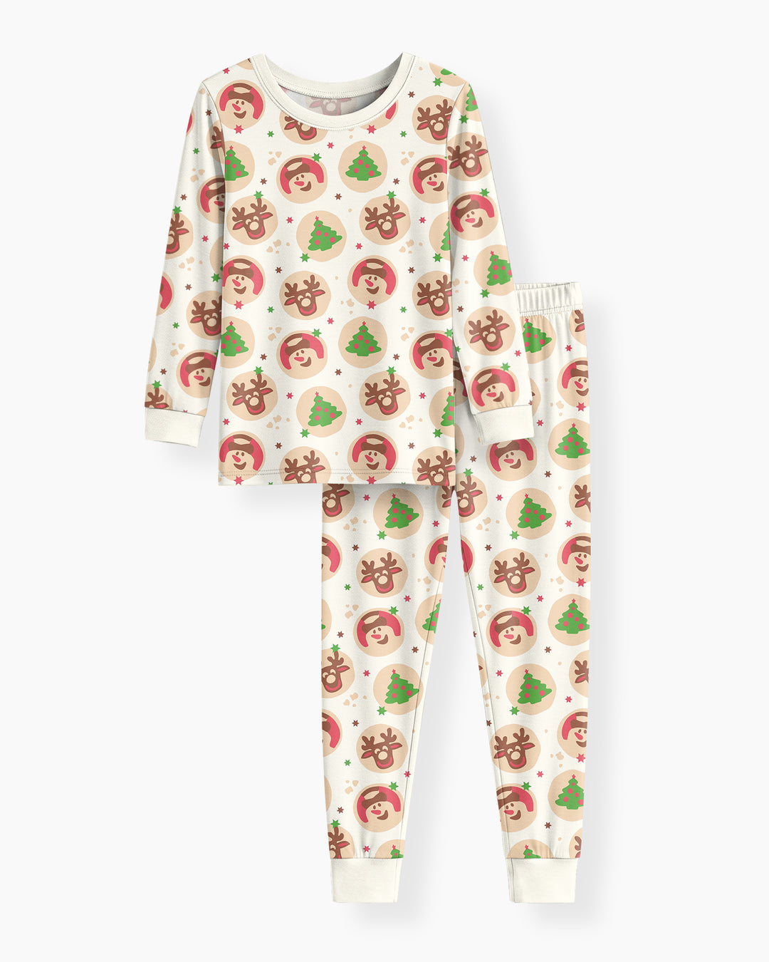 Holiday Cookie Party Family Matching Bamboo Two Piece Long Sleeve Pajama Set