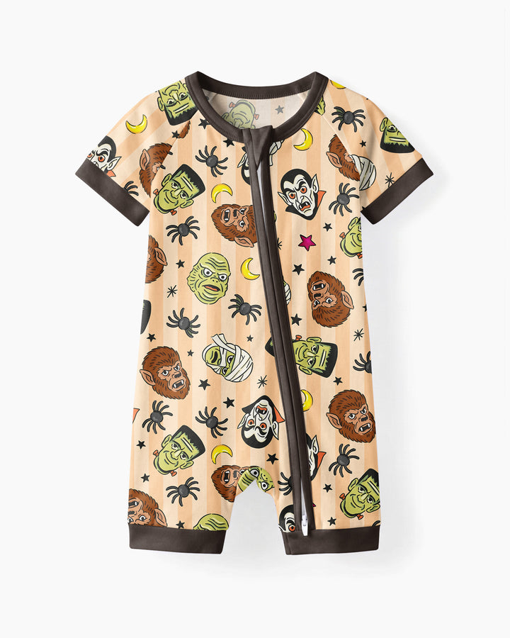 Creepy Crew Family Matching Bamboo Shorty Zippy