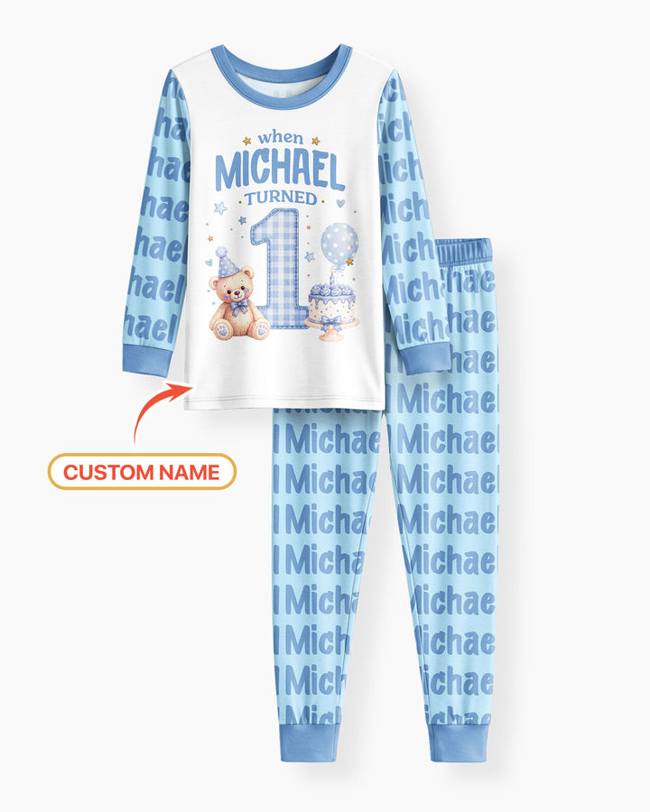 When Baby Turn New Age Two Piece Long Sleeve Pajama Set Bamboo Two Piece Long Sleeve Pajama Set