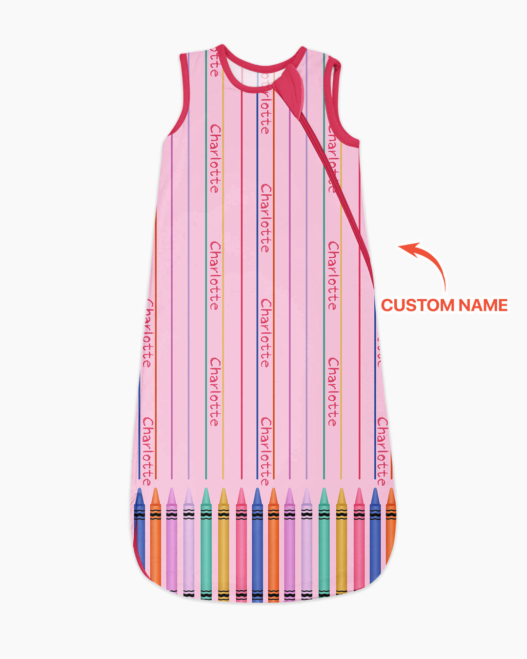 Schlafsack aus Bambus-Musselin – personalisierbar