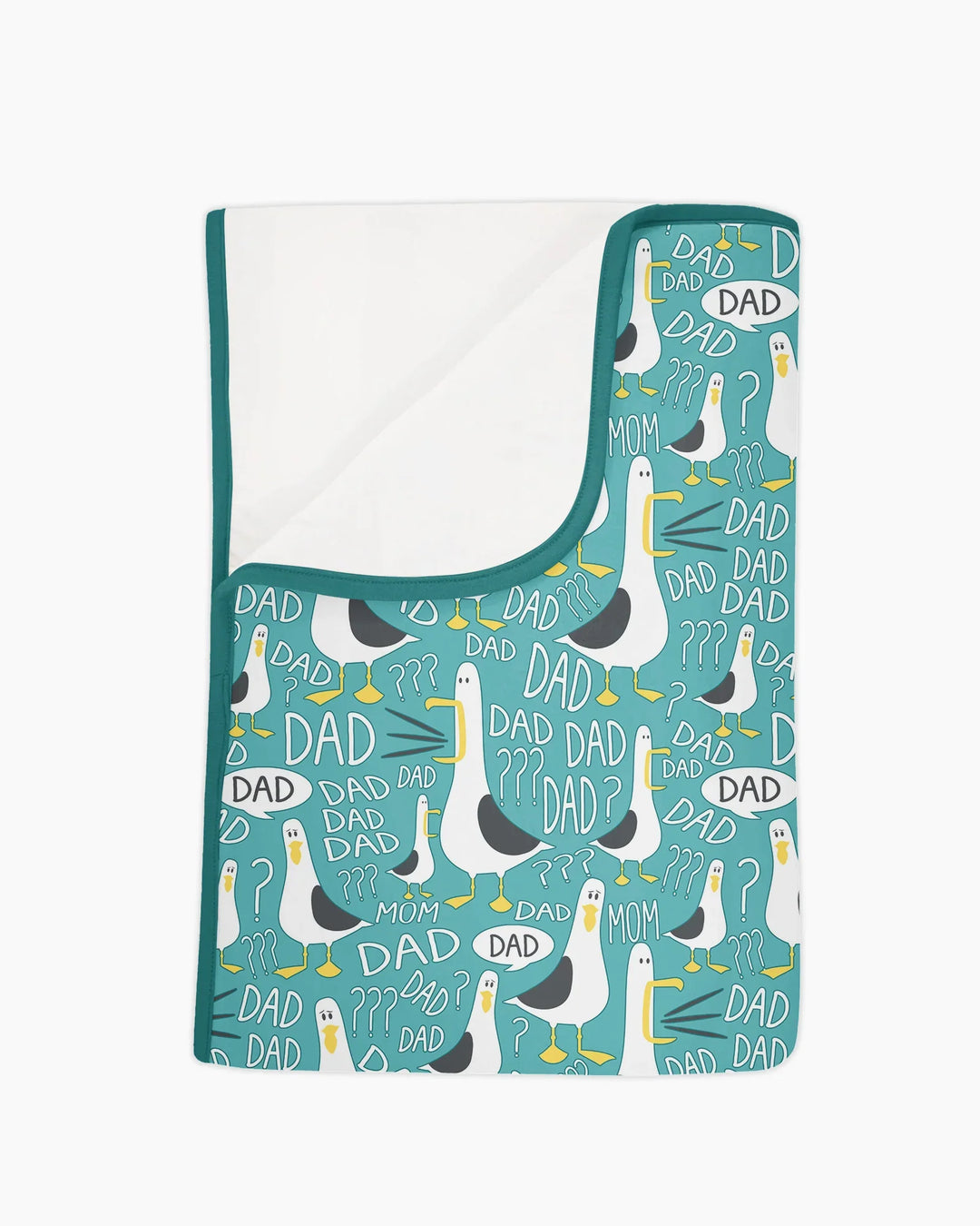 Funny Seagull DAD Bamboo Blanket