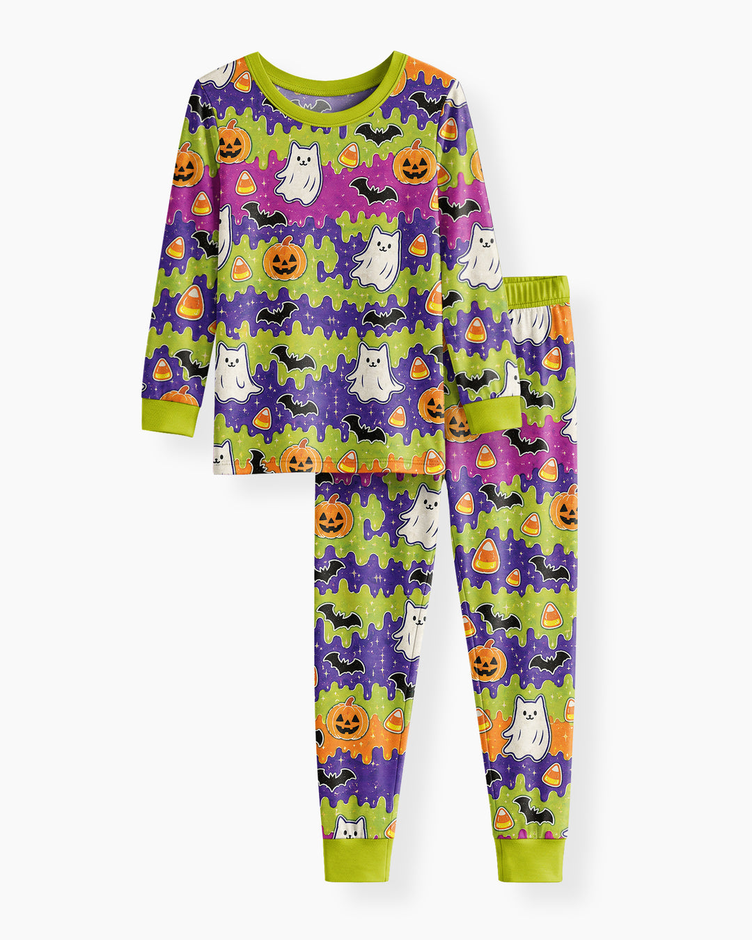 Spooky Slime Cuties Bamboo Two Piece Long Sleeve Pajama Set