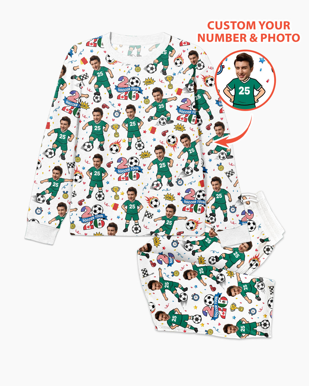 Soccer Tour 2026 Best Player Bamboo Men's Pajama Set