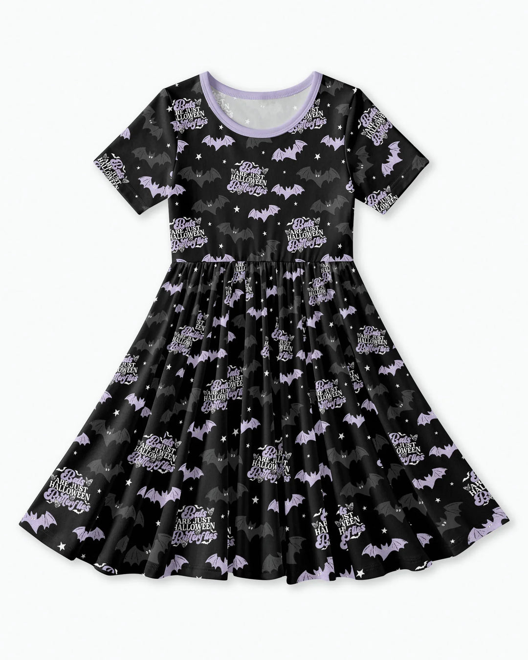 Halloween Butterflies Bamboo Twirl Dress