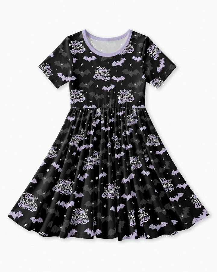 Halloween Butterflies Bamboo Twirl Dress