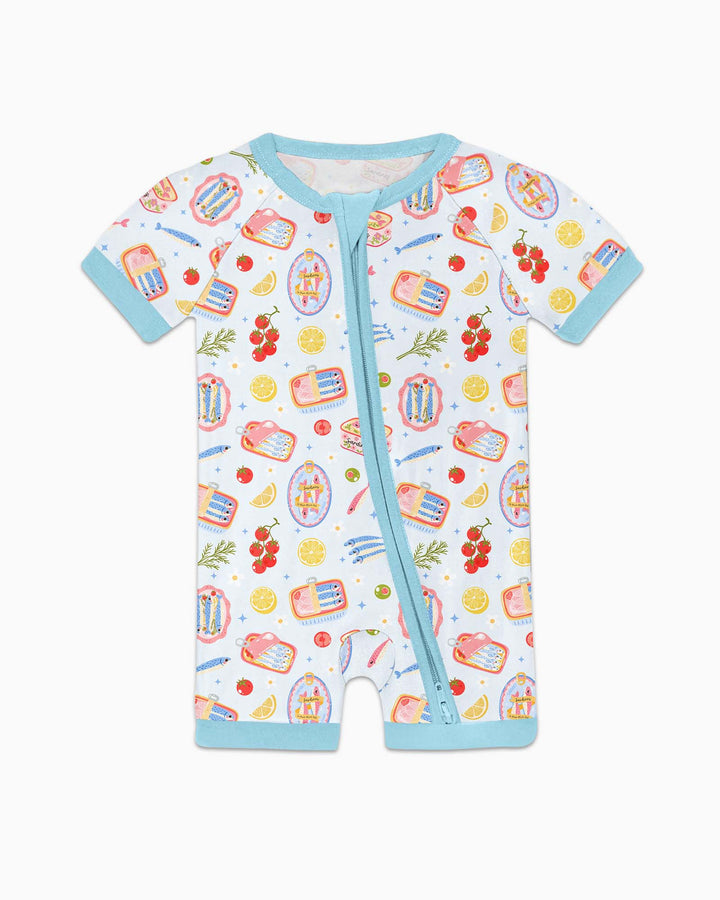Preppy Sardines Bamboo Shorty Zippy