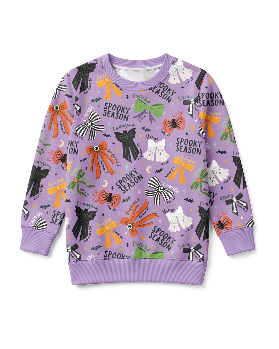 Spooky Bows Spooky Season Bamboo Men Crewneck Sweatshirt