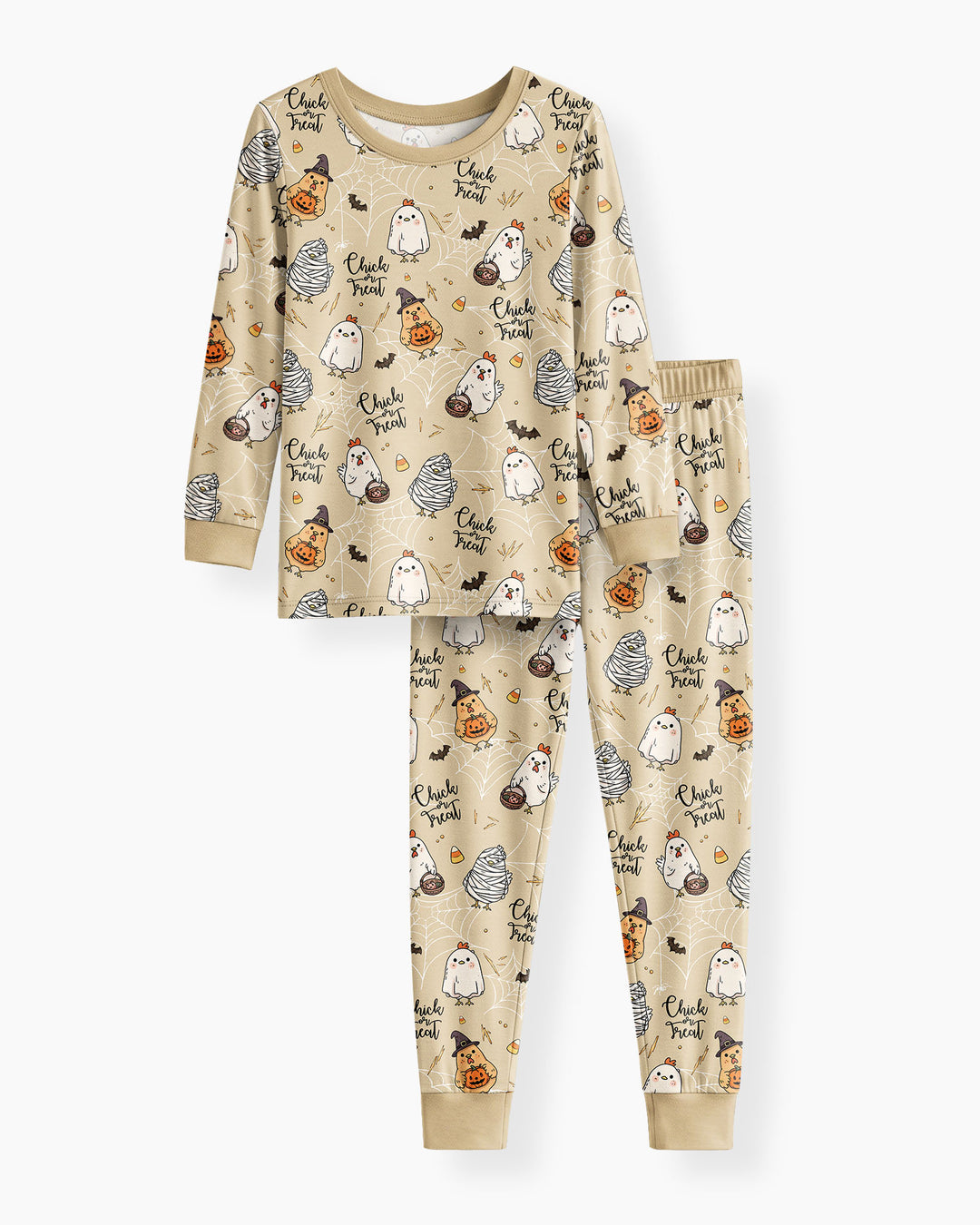 Chick Or Treat Bamboo Two Piece Long Sleeve Pajama Set